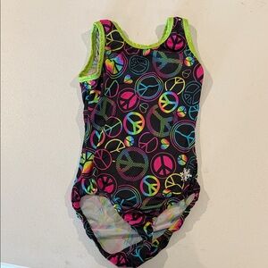 Colorful Peace Sign leotard